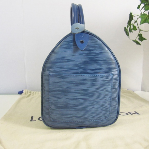 Louis Vuitton Speedy 30 Epi Blue - Picture 2 of 8